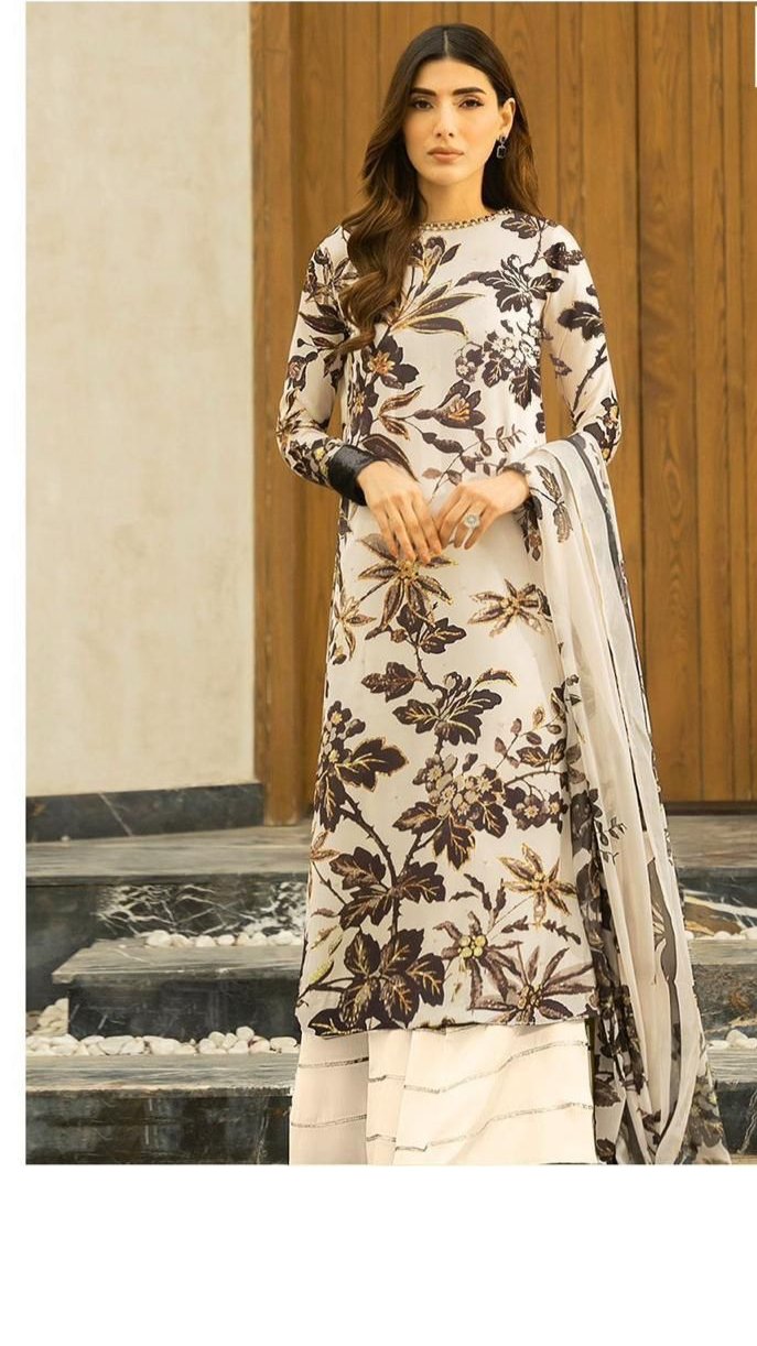 ADORNE printed silk suit 2 piece