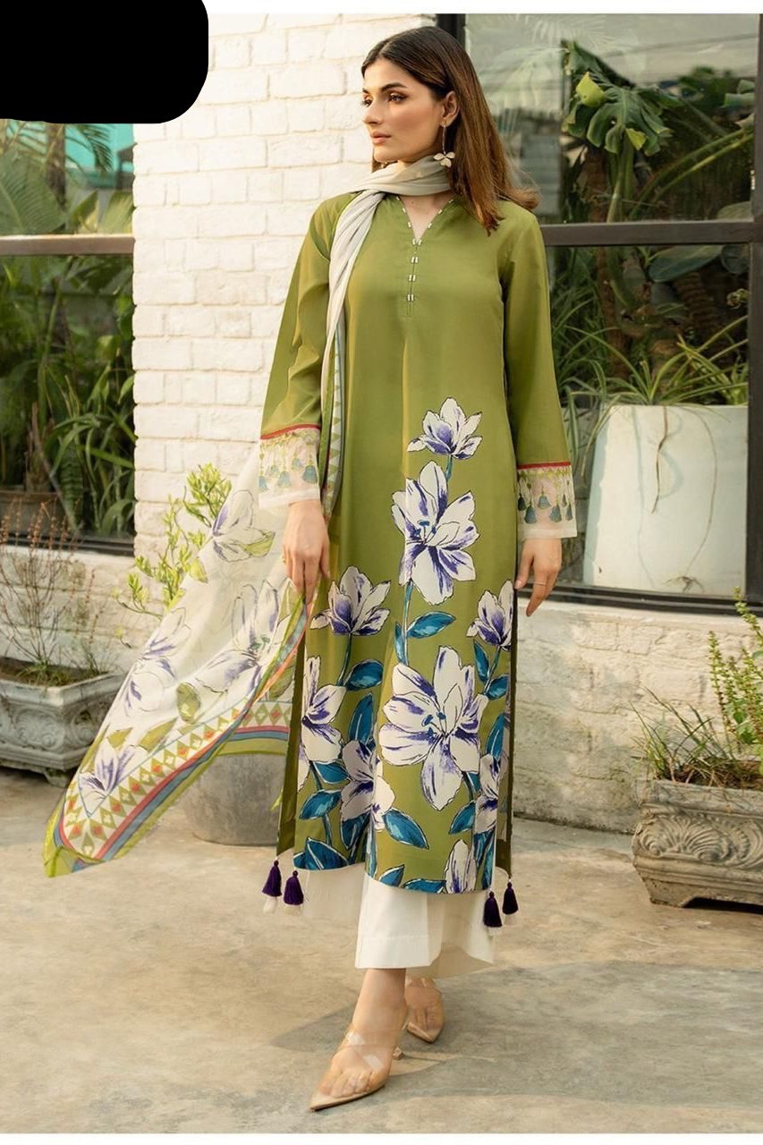 ADORNE printed silk suit 3 piece