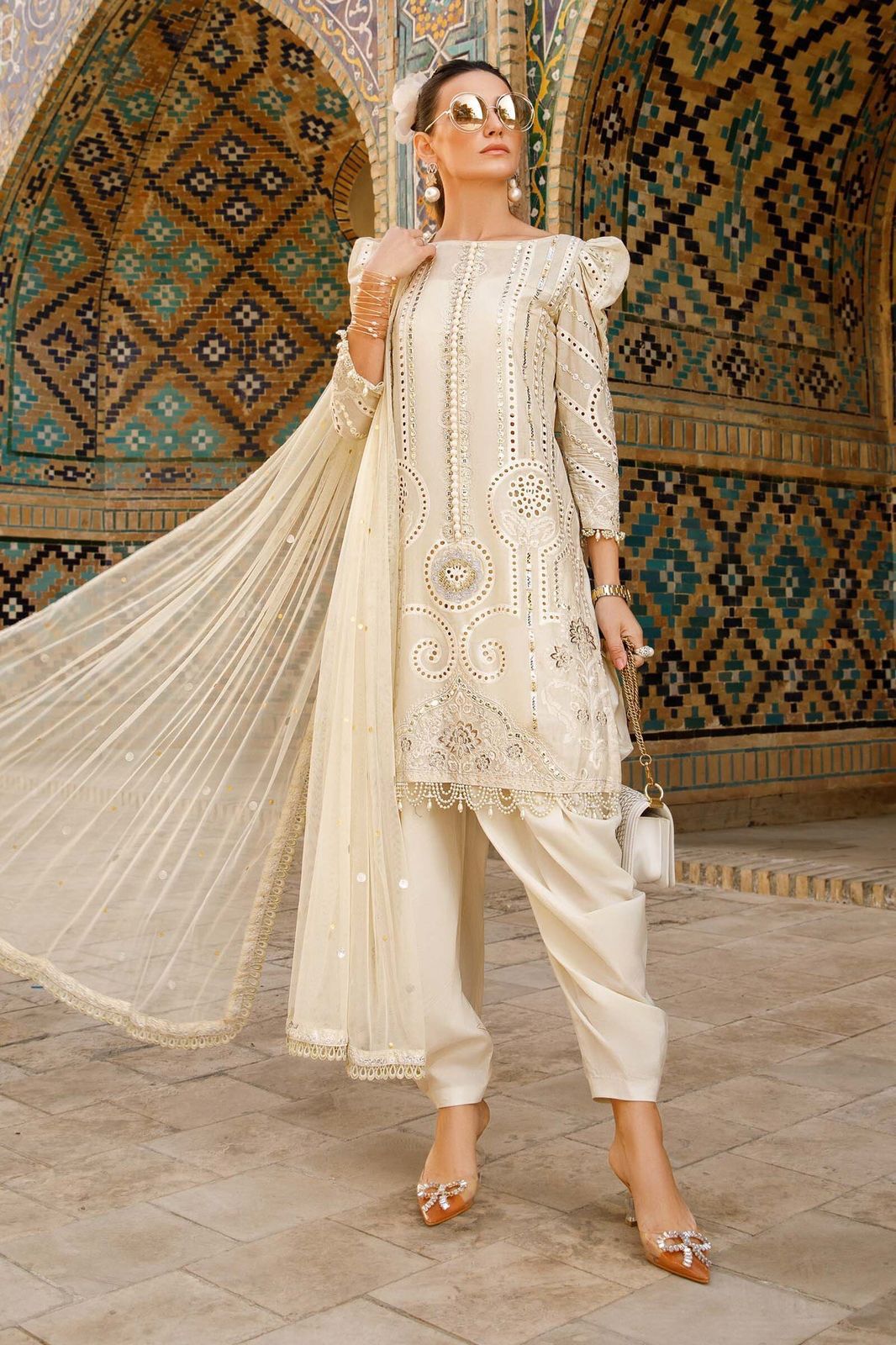 ADORNE luxery lawn suit