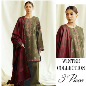 ADORNE EMBROIDERED WITH WOOL SHAWL