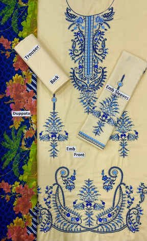 ADORNE EMBROIDERED WITH WOOL SHAWL