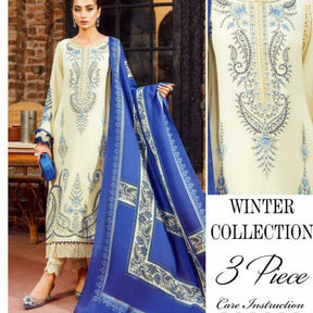 ADORNE EMBROIDERED WITH WOOL SHAWL