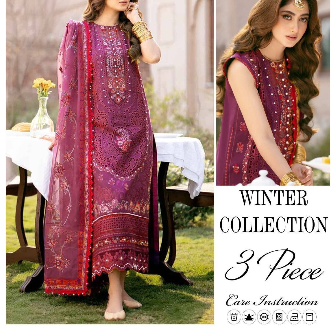 ADORNE EMBROIDERED 3pc